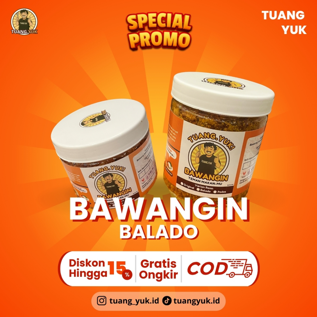 

Bawang Goreng Brebes Sumenep Asli Premium rasa Balado BAWANGIN
