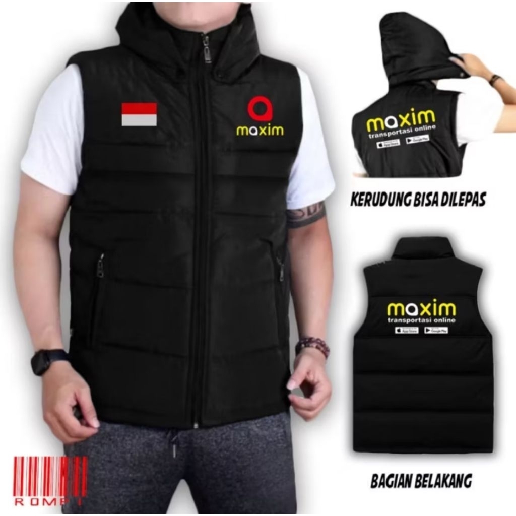 Rompi Maxim/ Ves Rompi Tebal Unisex Pria Dan Wanita Tahan Angin M -XXL