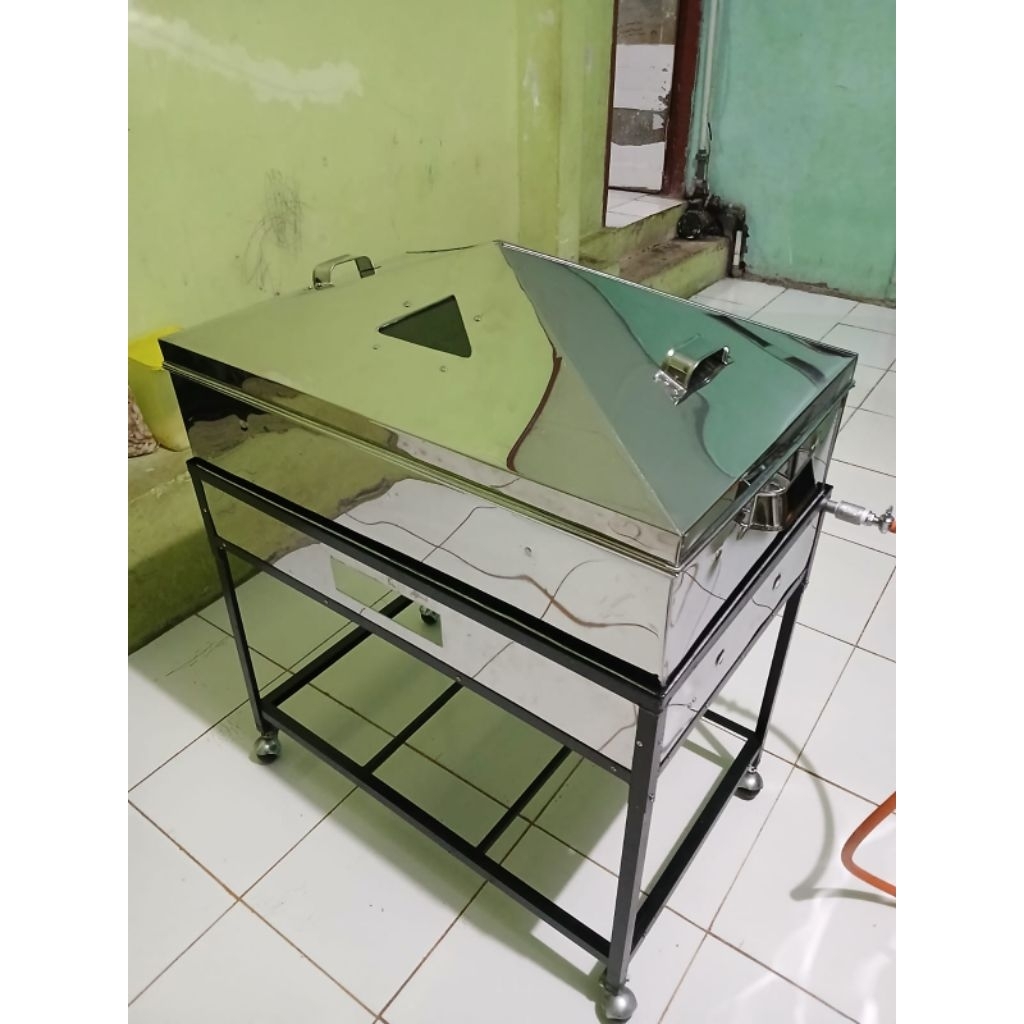 Klakat kukusan Stainless Uk 65x45 - Cocok untuk kue brownis dimsum Roti Kukus
