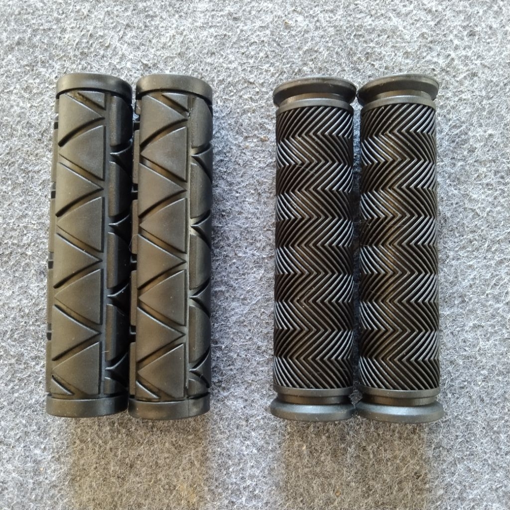 Handgrip Hanfat Kong Karet Stang Grip Sepeda MTB BMX CTB Motif Zigzag Segitiga