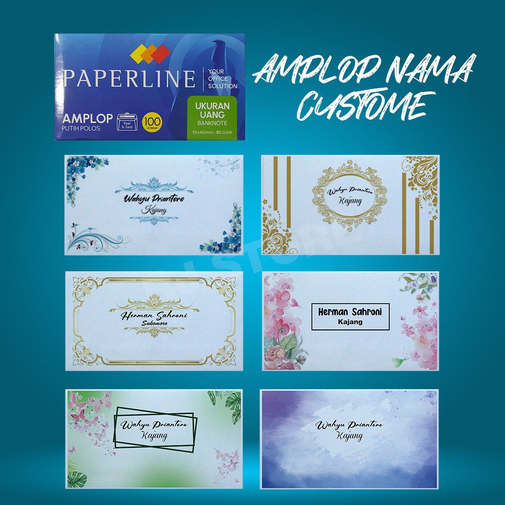 

amplop undangan, amplop undangan custom nama 50pcs dan 100psc