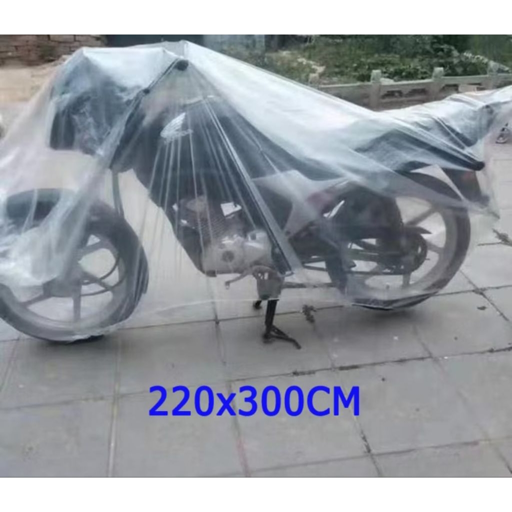 Penutup Motor Universal Penutup Motor Transparan Tahan Air Penutup Debu Sepeda Motor COVER MOTOR ANT