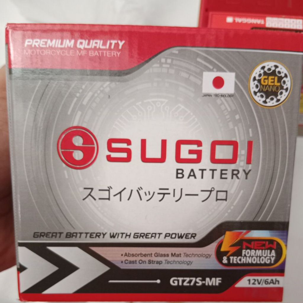 AKI SUGOI original GT27S -MF 12 V 6Ah