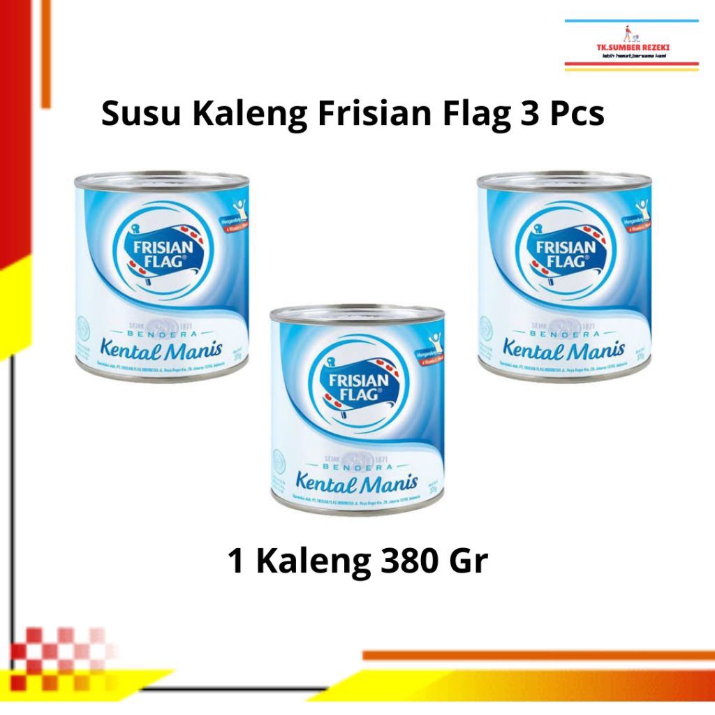 

[PAKET HEMAT ISI 3] Susu Kaleng Putih Frisian Flag 370 Gr PROMO MURAH/ Frisian Flag Putih Kental Manis Kaleng 370 Gr PROMO MURAH