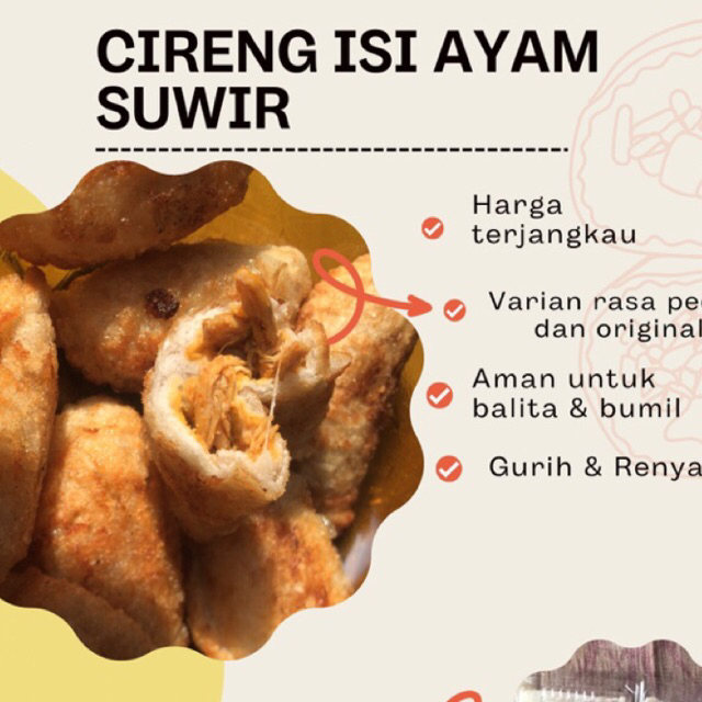

[COD] Cireng isi ayam suwir