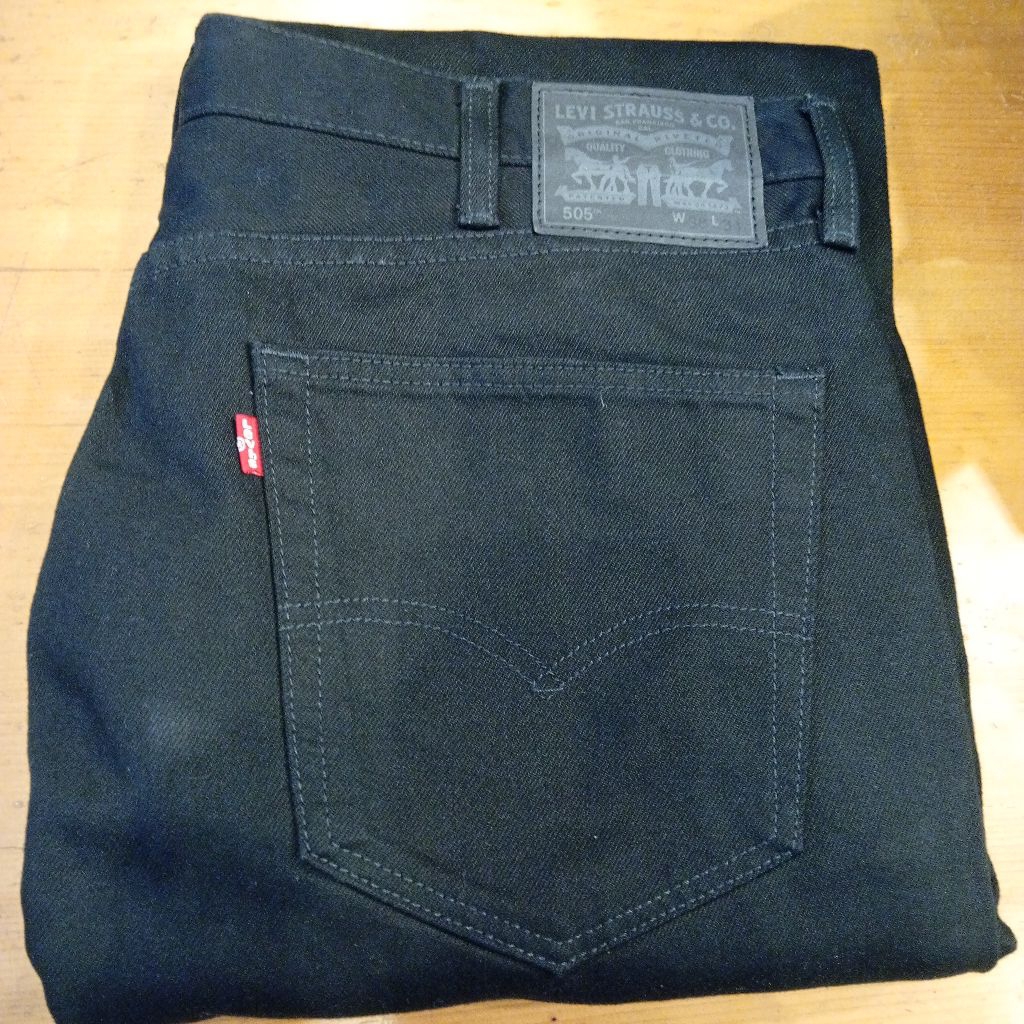 Celana Jeans Pria 505 Original Reguler Fit Black 505-0647