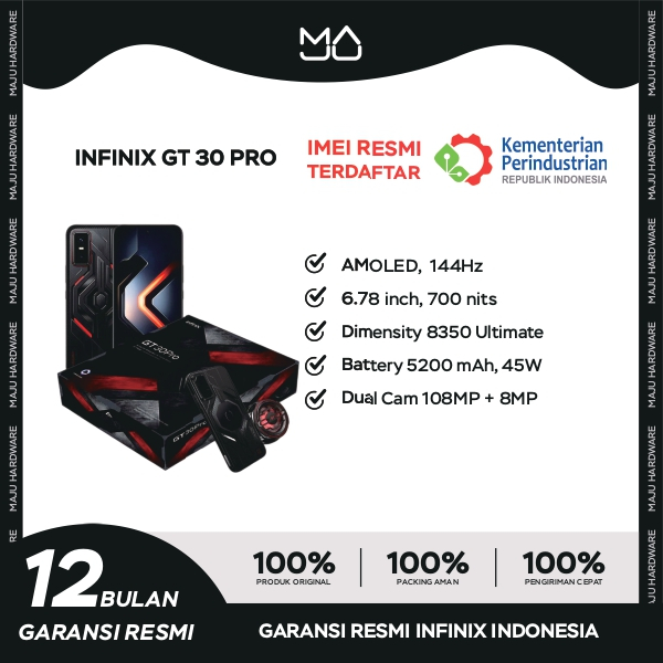 Infinix GT 30 Pro 8/256GB Gift Box - Garansi Resmi