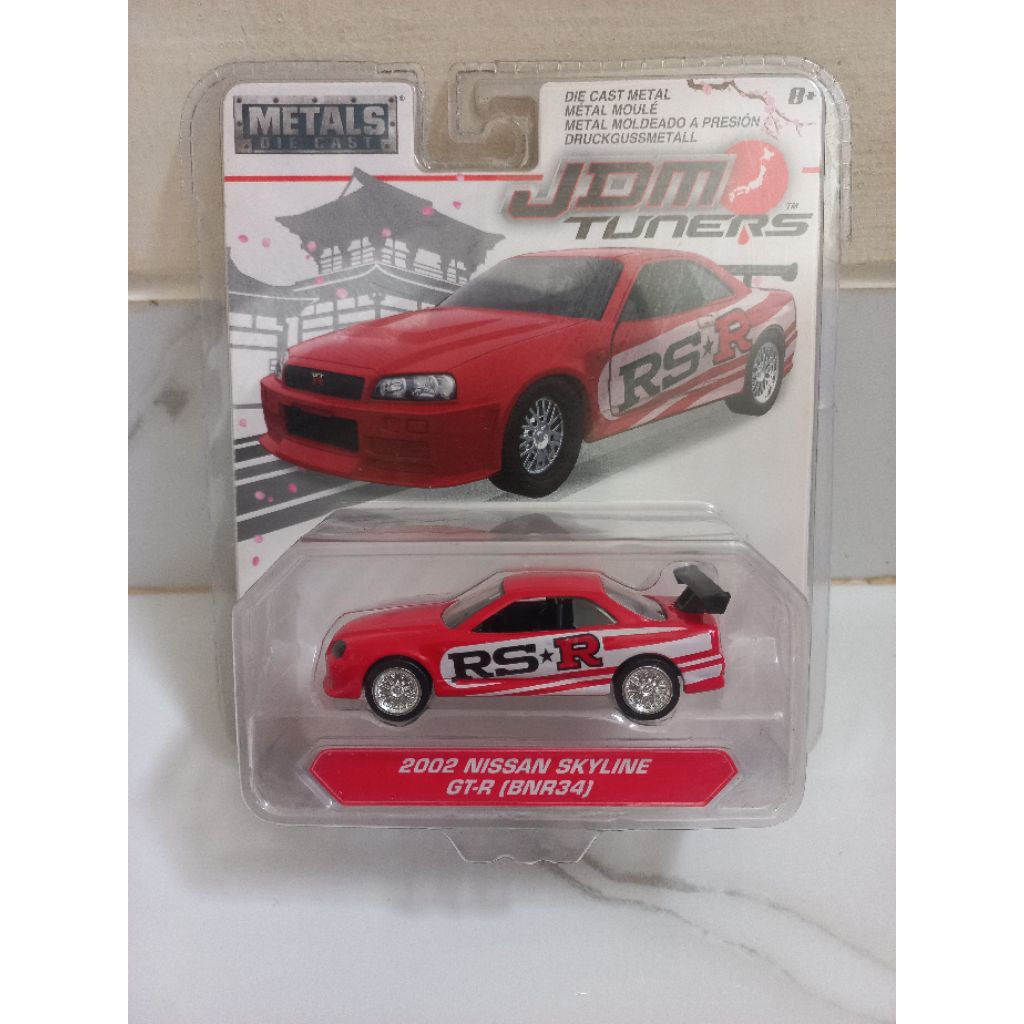 JADA TOYS JDM TUNERS 2002 NISSAN SKYLINE GT-R (BNR34)