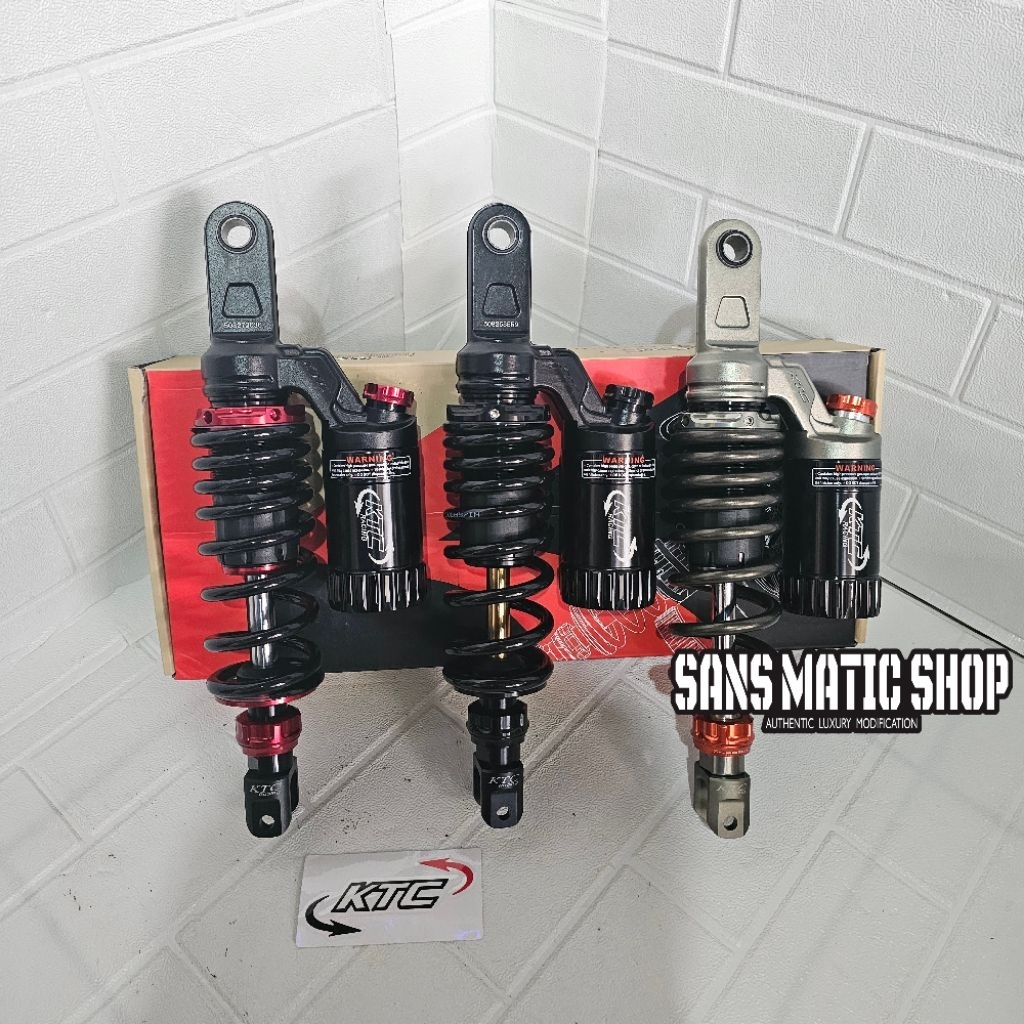 Shok Belakang KTC Extreme Black Grey Black red Series 325mm