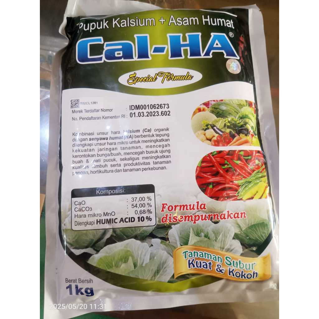 CalHA 1 Kg Cal-HA 1 Kg Pupuk Kalsium Plus Asam Humat cal ha