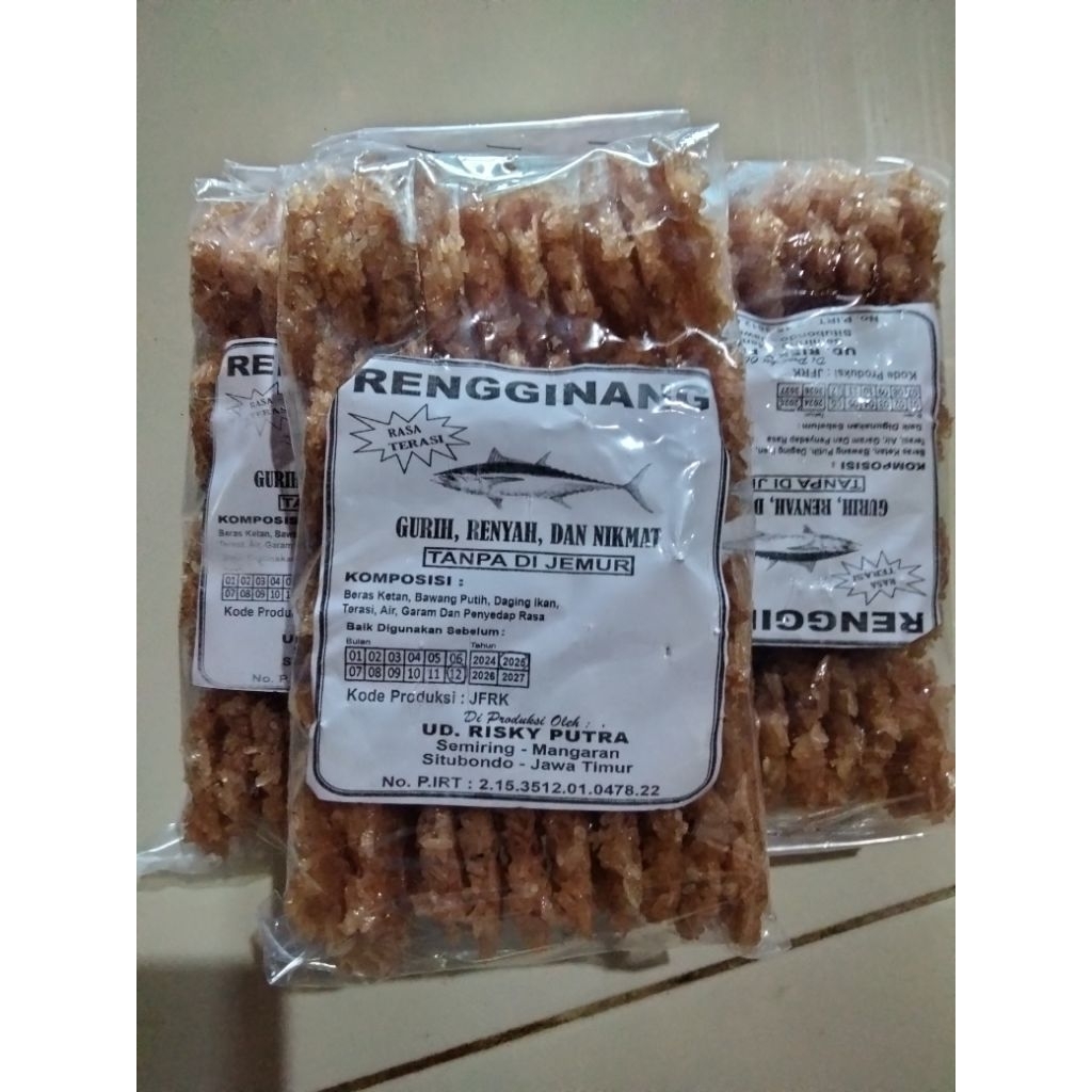 

Rengginang Ikan Khas Situbondo Risky Putra isi 40-42 pcs (free bubble wrap)