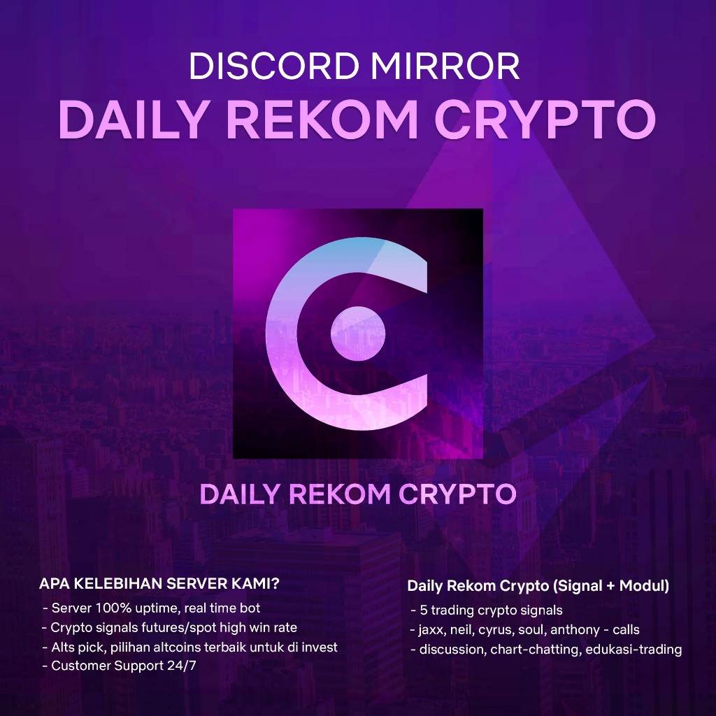 DISCORD MIRROR DAILY REKOM CRYPTO SIGNAL + MODUL TERLENGKAP