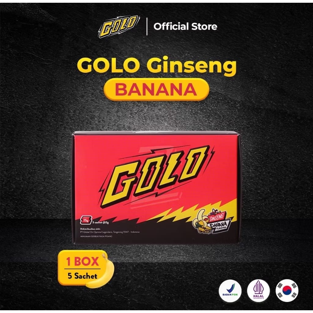 

GOLO Ginseng Botanical Drink Rasa Banana Box
