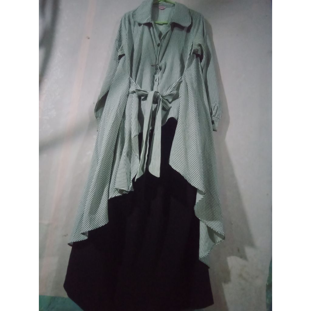 dress cantik+rok bahan scuba, setelan