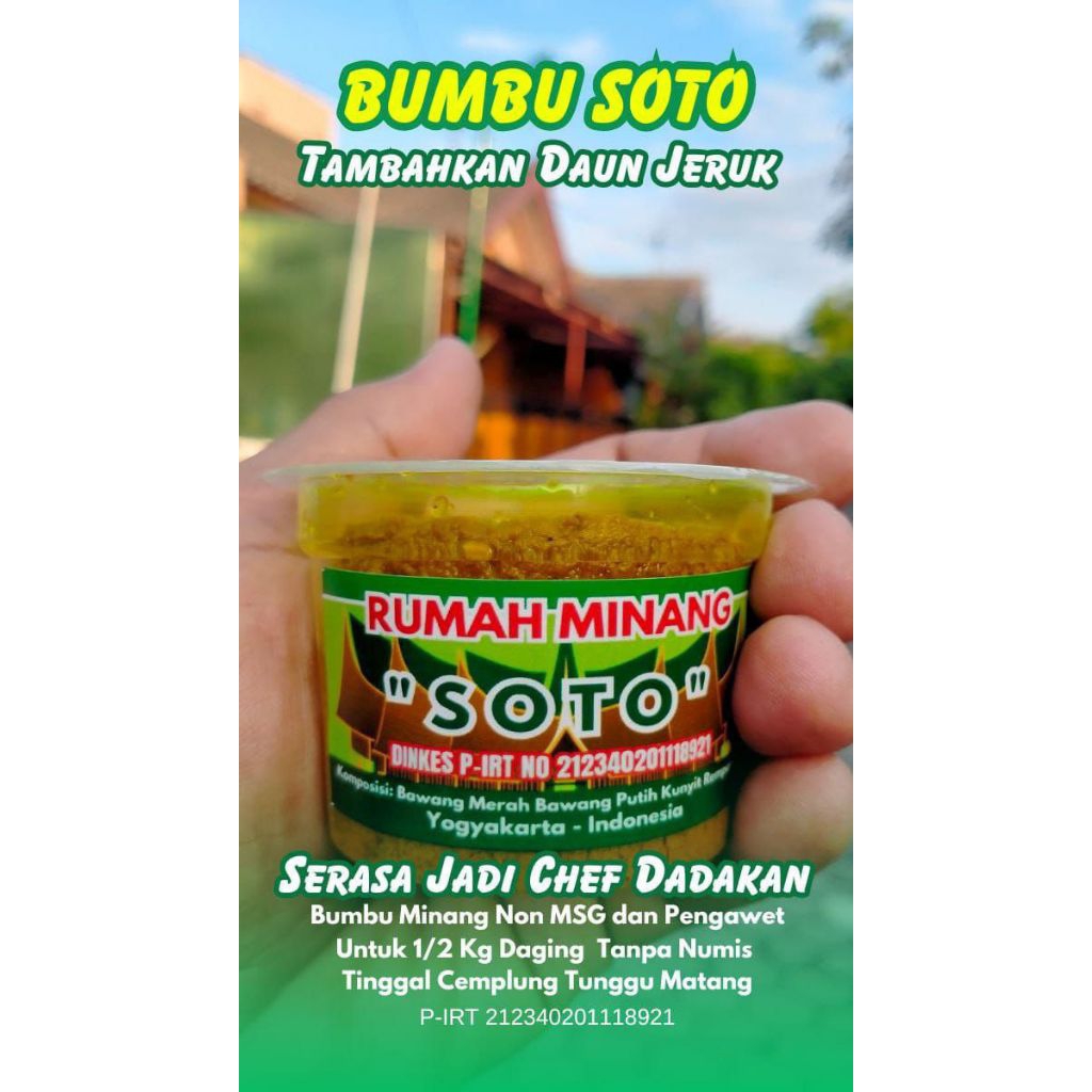 

Bumbu Soto Tanpa MSG Tanpa Pengawet