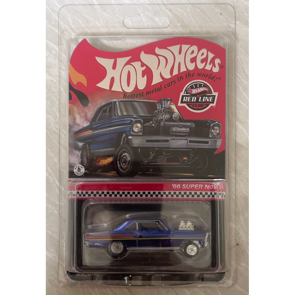 Hot Wheels Red Line Club - ’66 Super Nova (Spectraflame Blue)