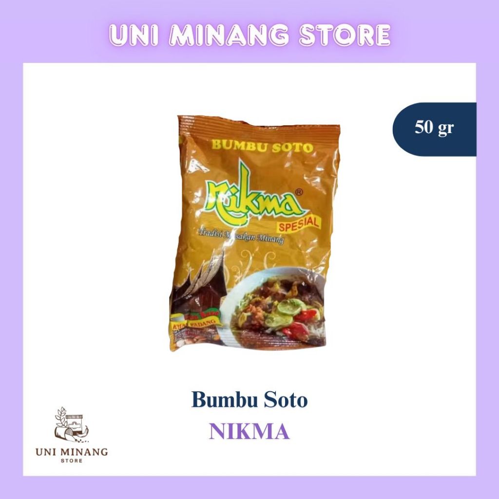 

(1 pack isi 20 pcs) Bumbu Soto – Nikma 50 gr
