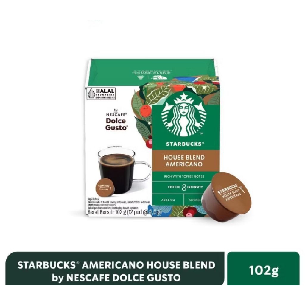 

Starbucks Americano House Blend by Nescafe Dolce Gusto 102gr