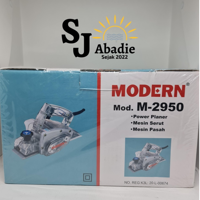(1 PC) MODERN Mesin Serut Planer Pasah Listrik M - 2950 | SJ ABADIE |