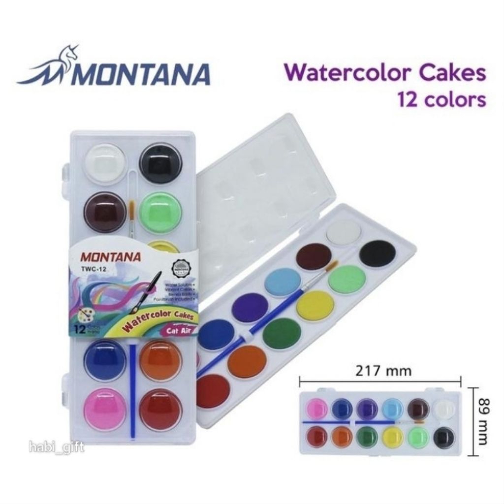 

habi_gift - MONTANA CAT AIR 12 WARNA FREE KUAS