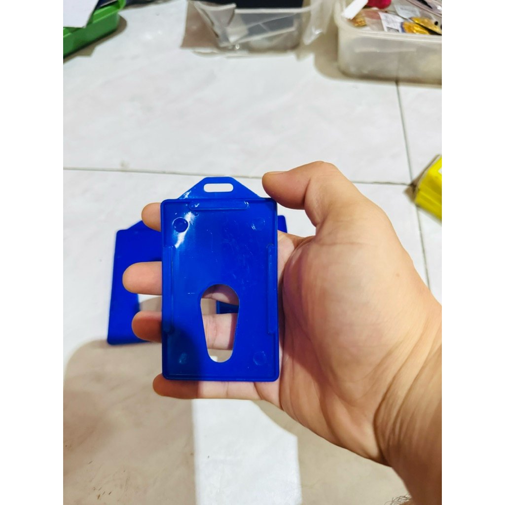 

Case ID Card Kesing Plastik ID Card Tempat Wadah Kartu Biru