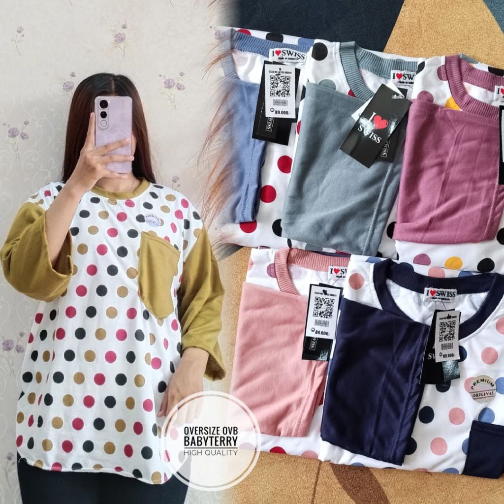 Atasan Wanita Polkadot