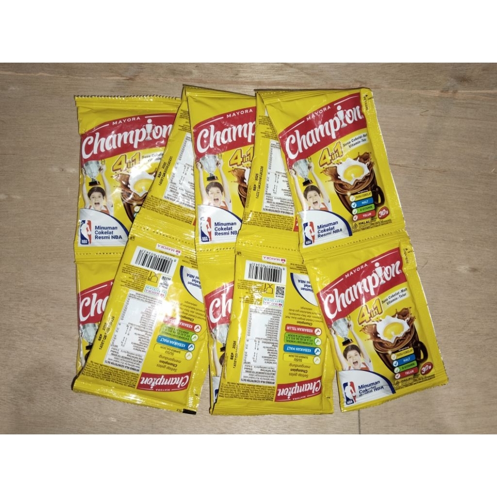 

Minuman Cokelat Mayora Champion 1 Renceng (10x30gram)