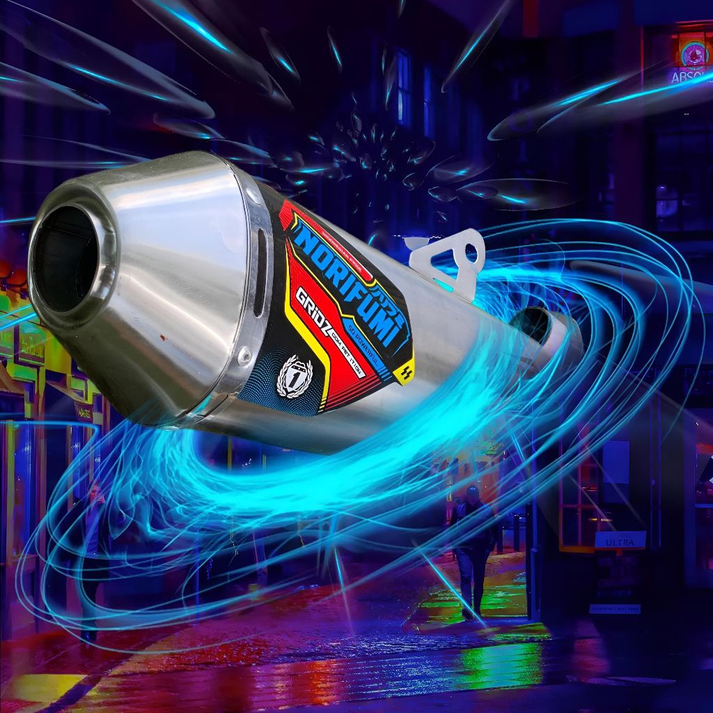 KNALPOT CRF KLX WR DTX GRIDZ NORIFUMI