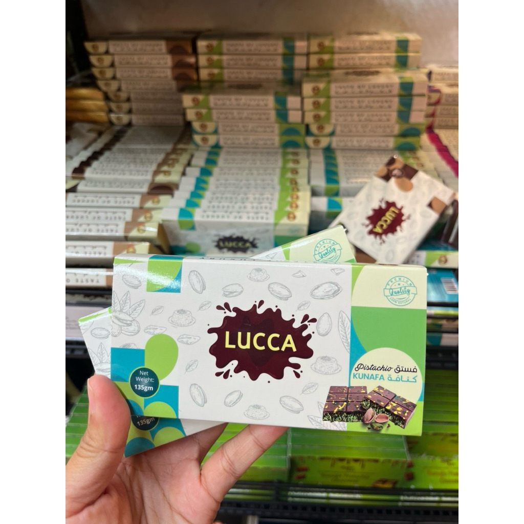 

READY STOK COKLAT LUCCA ABUDHABI COKLAT DUBAI ORIGINAL ABU DHABI DUBAI Lucca Tasty of Luxury Kunafa Kacang Cokelat