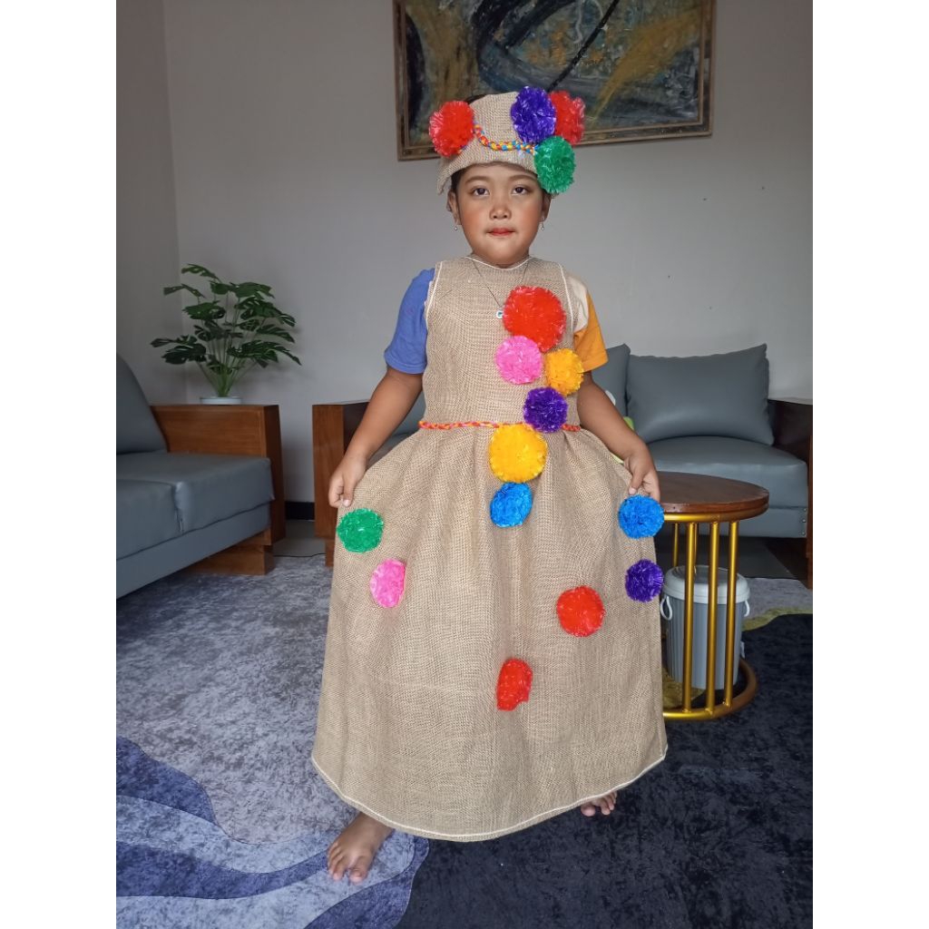 BAJU KARUNG GONI HIASAN PLASTIK