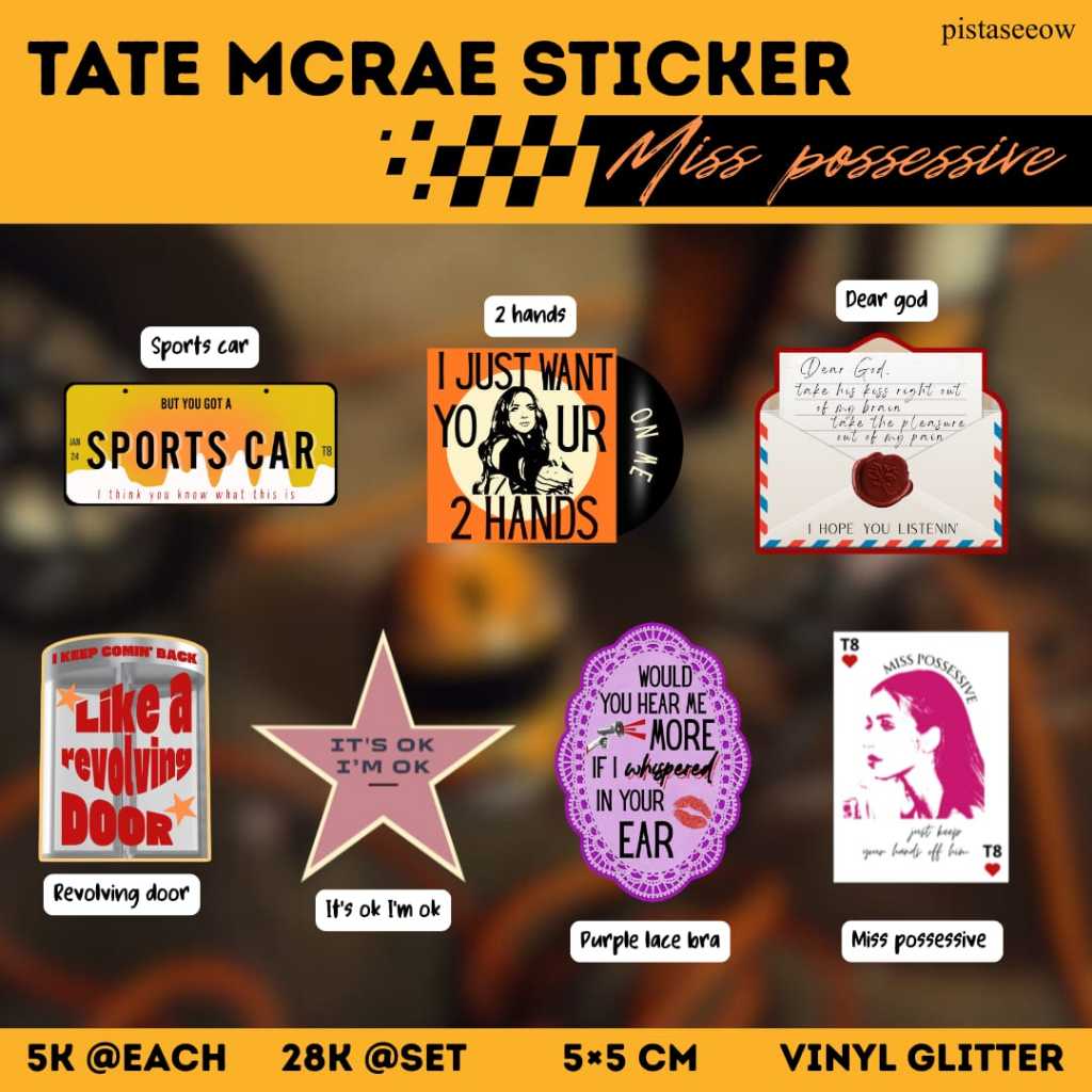

(READY) Tate McRae Sticker - So Close To What