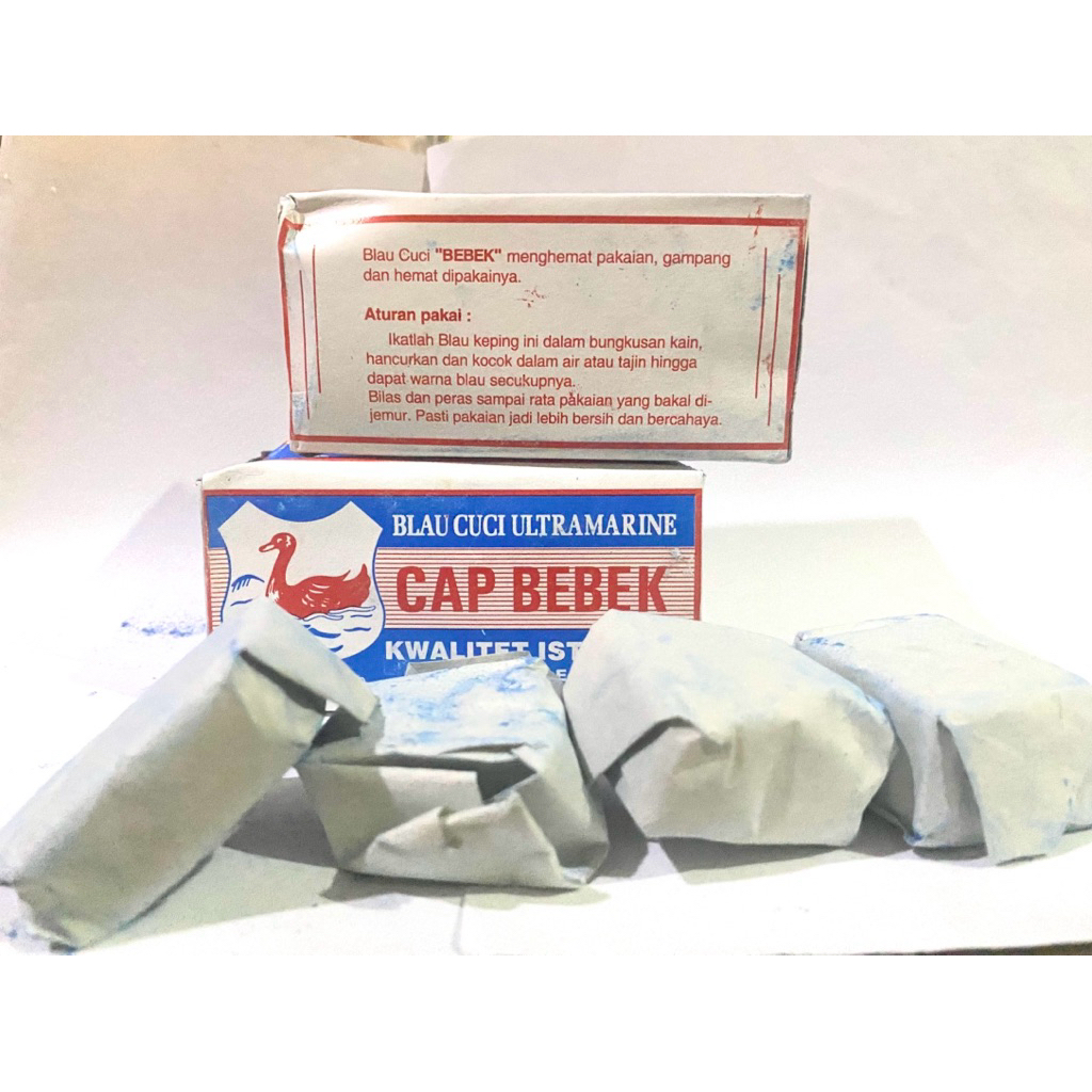 Blau / Blao / Blawu Cuci Ultramarine Blue Cap Bebek Kwalitet Istimewa Obat Tradisional Gondong / Gon