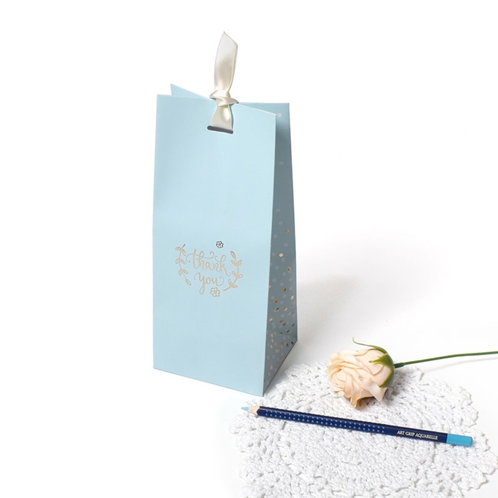 

Blue Gift Box / Paper box Biru Thank you / Box cookies candy kado accessories lucu free pita