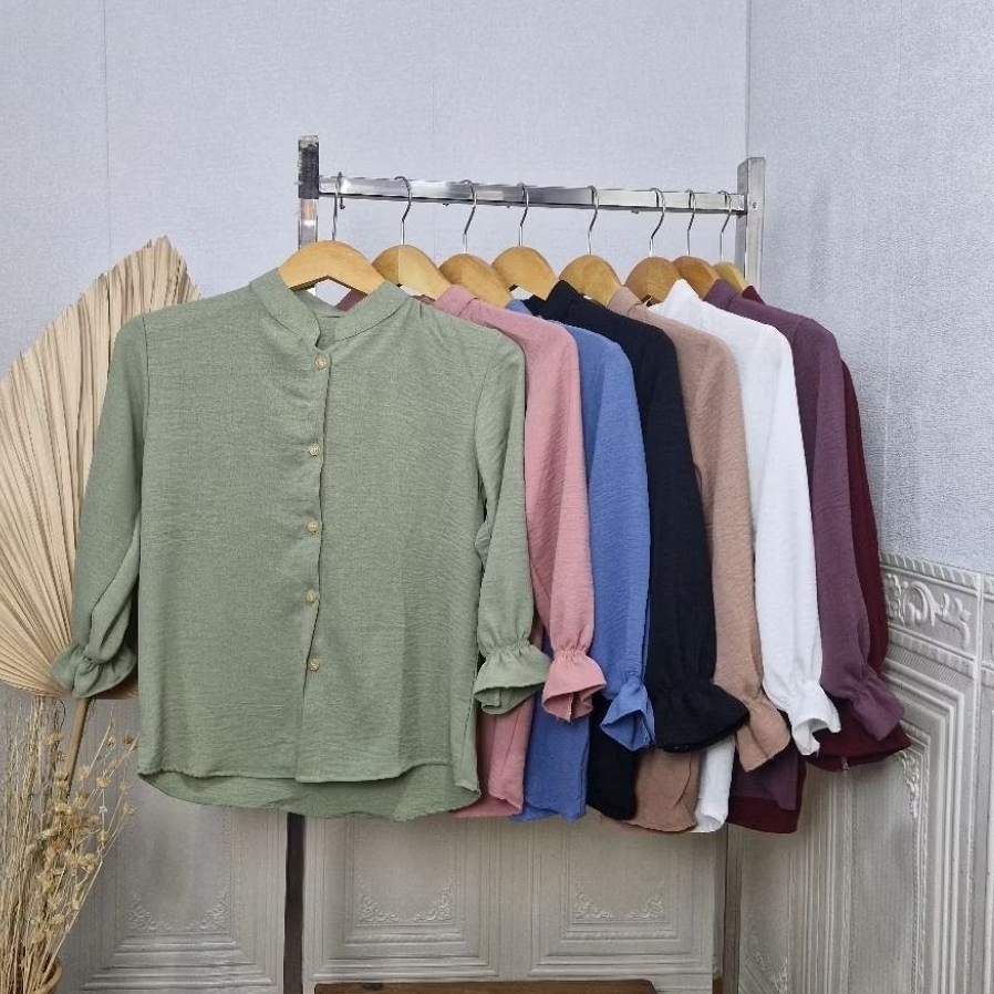 Diva Blouse Polos Crinkle Anak Perempuan