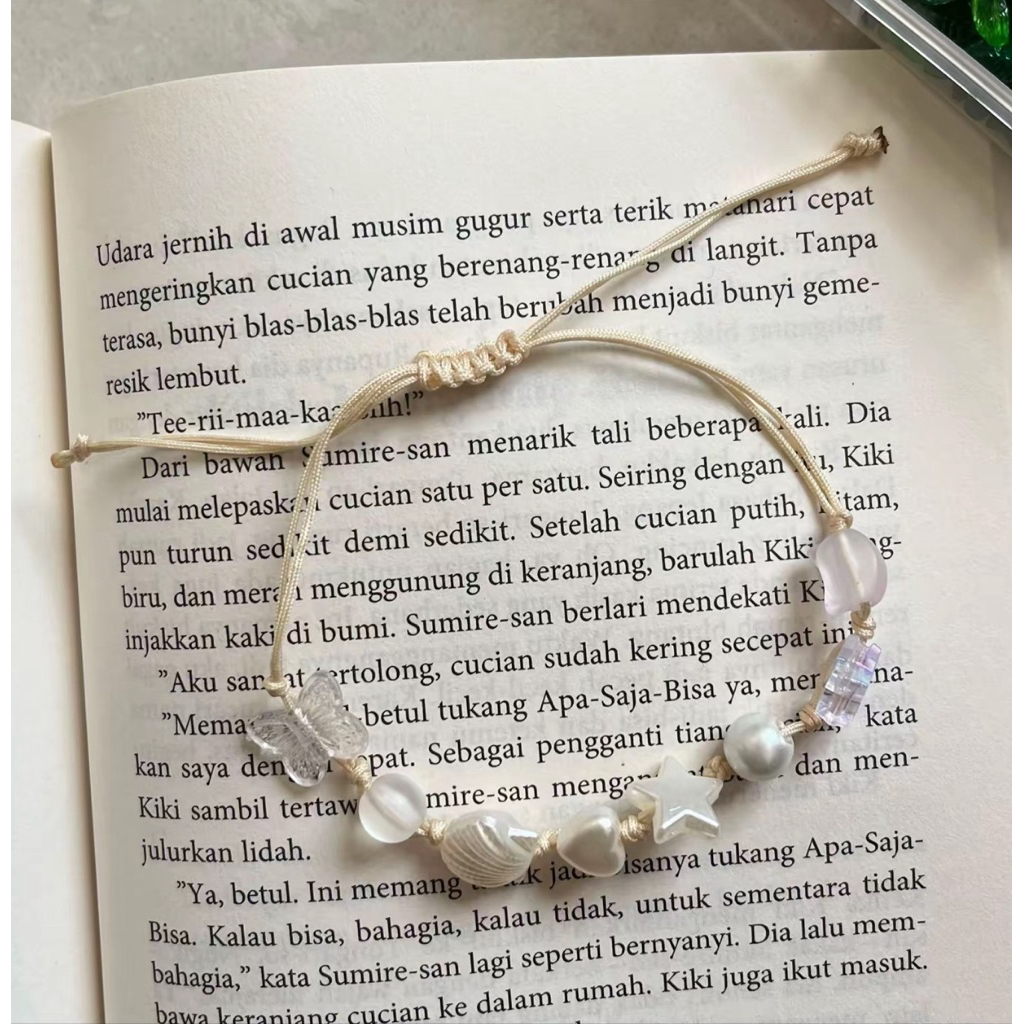 gelang tali giok | warna putih