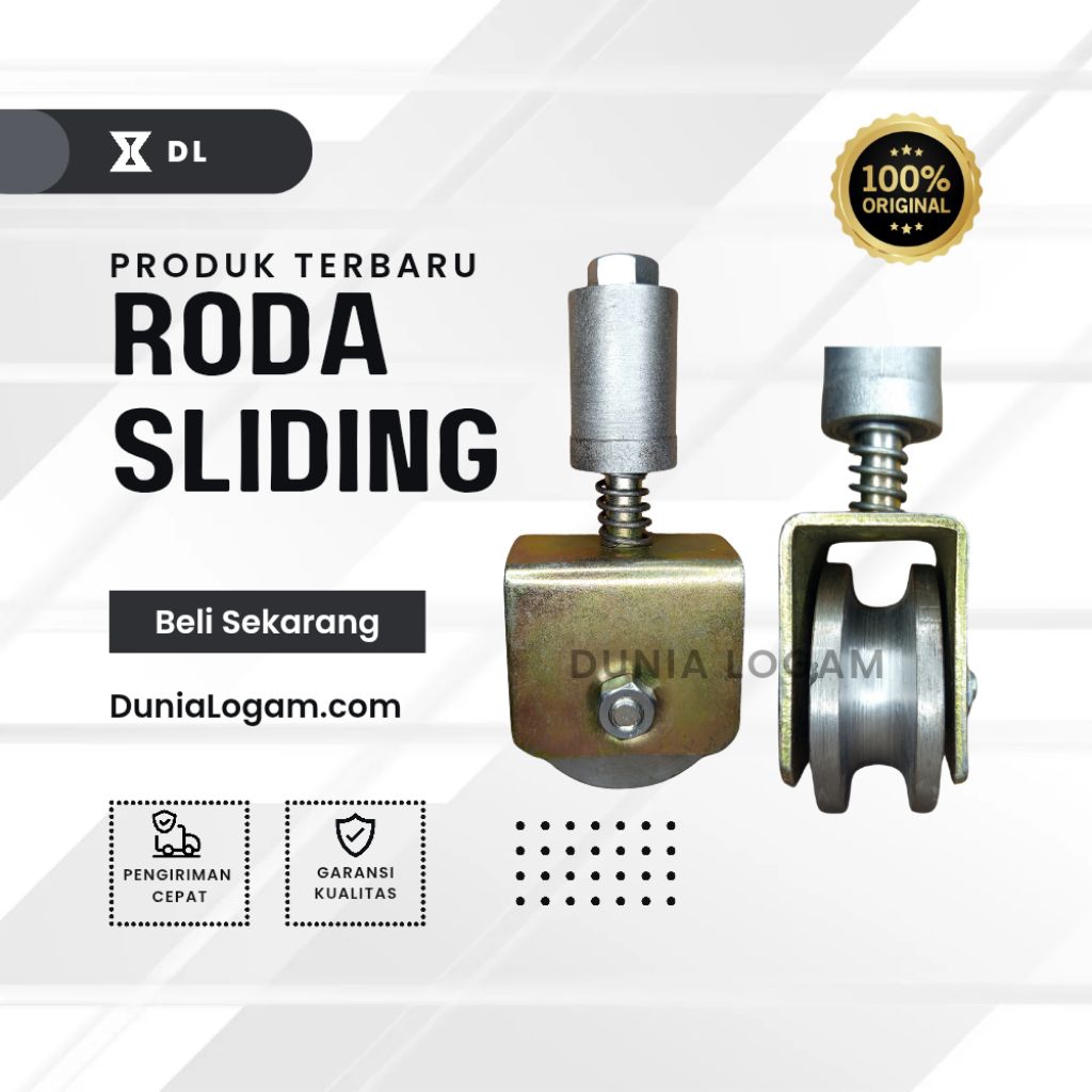 Roda Sliding Anti Anjlok Besi SUPER 7 Cm | Roda Pintu Pagar minimalis
