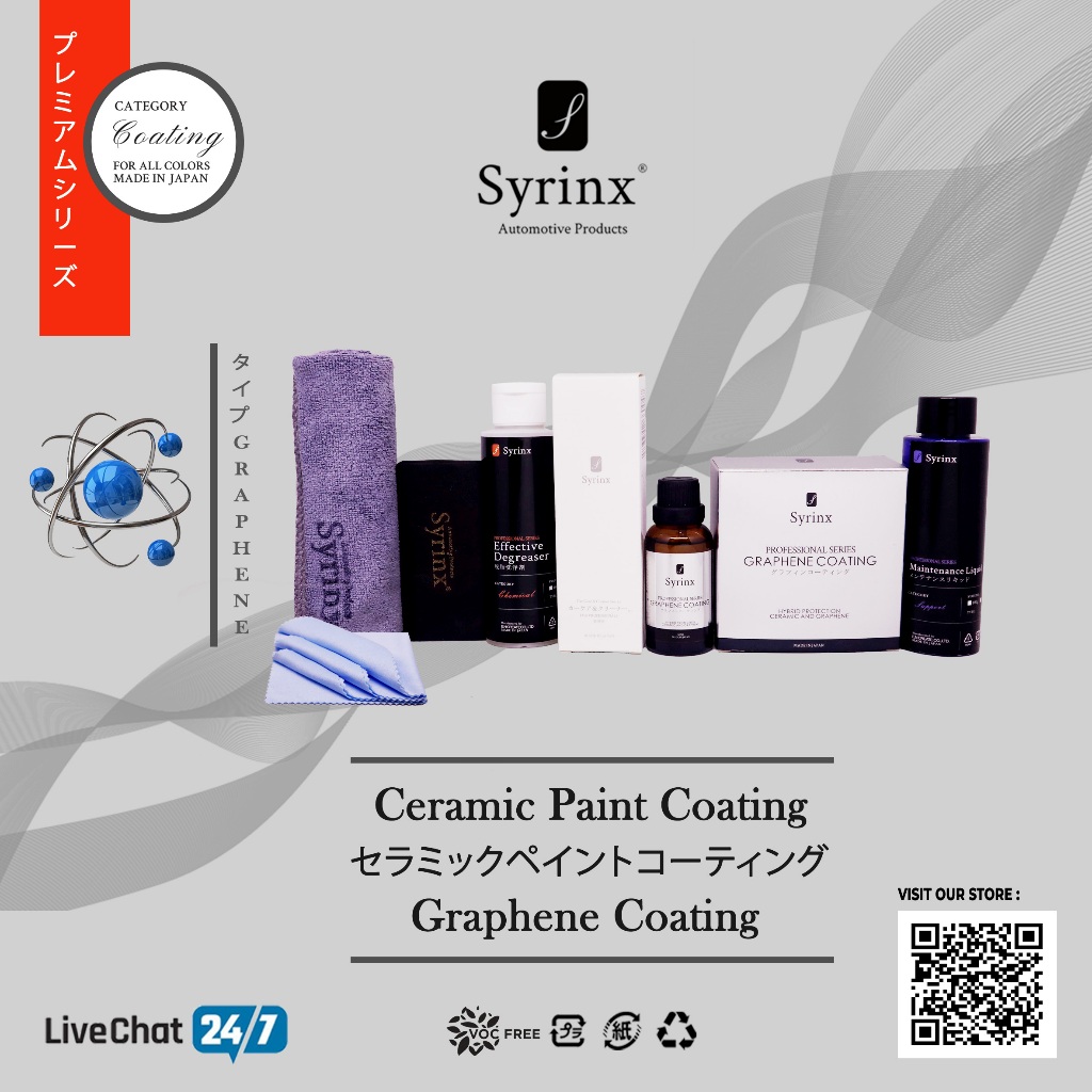 NANO GRAPHENE COATING CERAMIC PAINT PROTECTION PREMIUM PRESTIGE SERIES / NANO COATING PELINDUNG CAT 