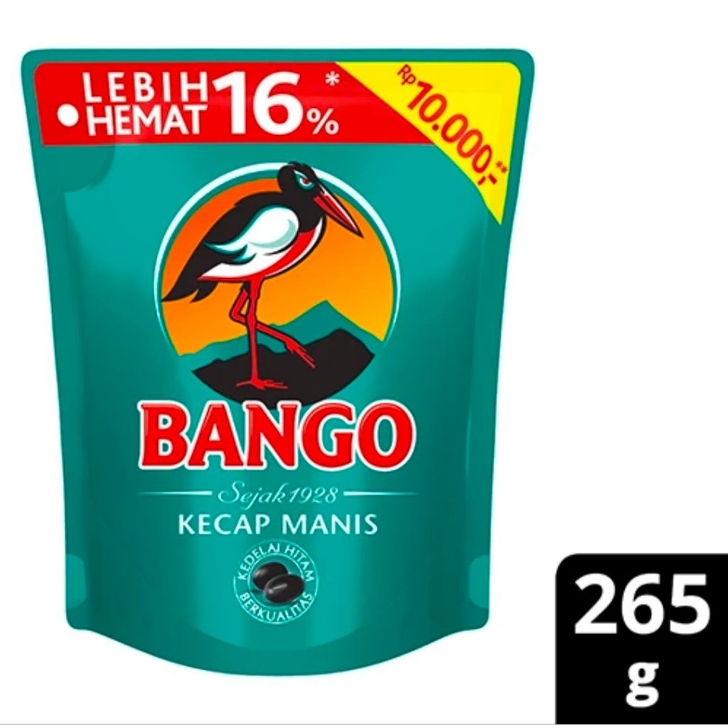 

Kecap Manis Bango 265g Pouch – Kedelai Hitam Berkualitas