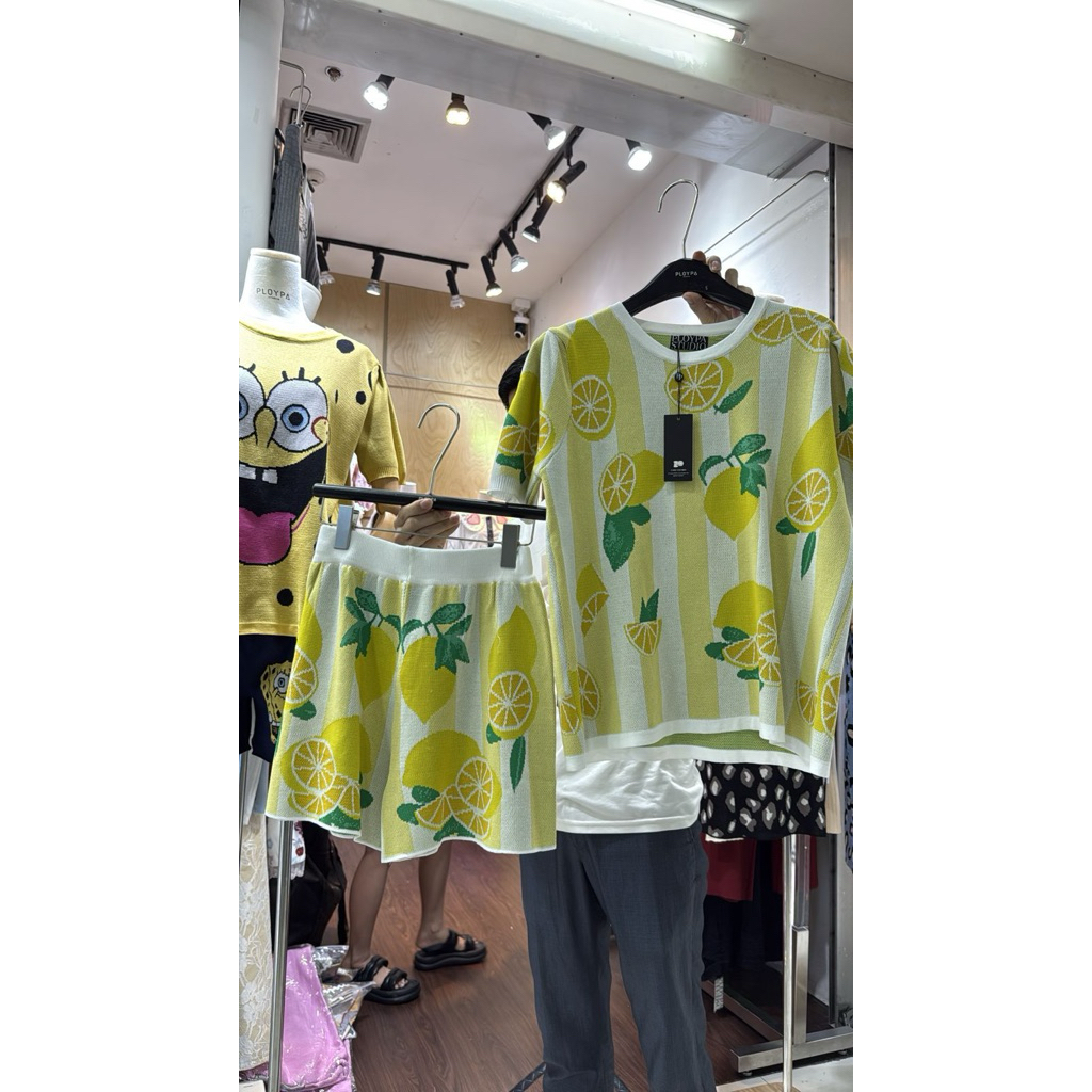 PLOYPA STUDIO BANGKOK LEMON SET CELANA PENDEK