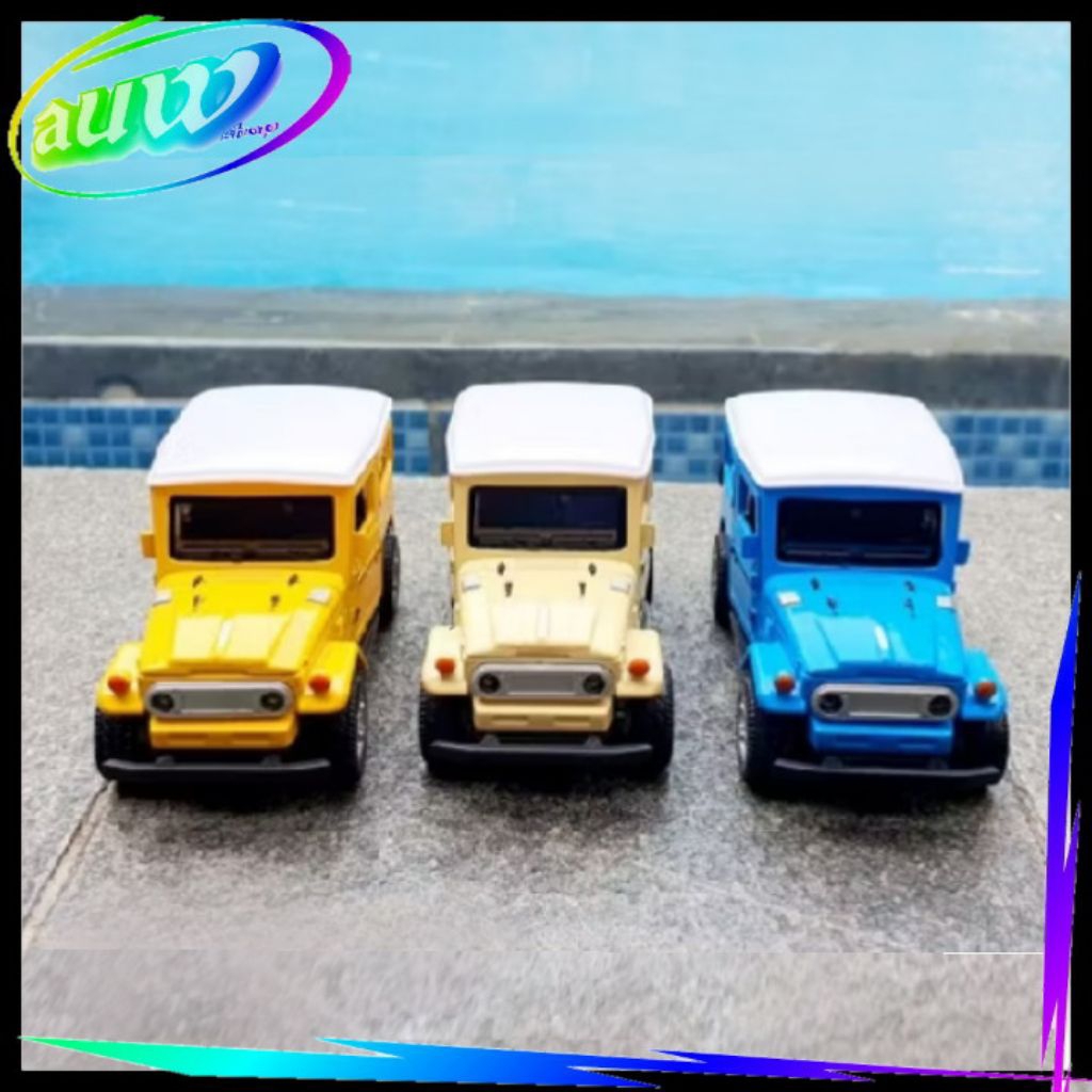 Diecast Jeep Toyota Hardtop FJ40 Miniatur Mobil Truck