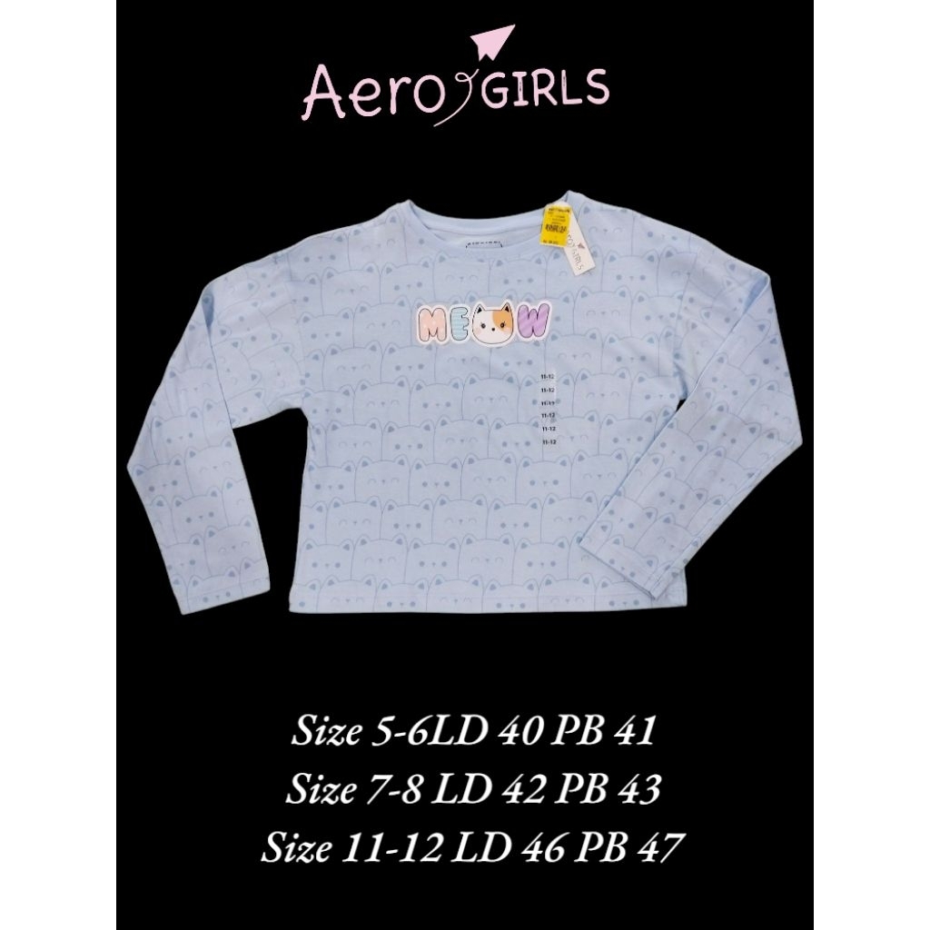 Kaos Anak Nevada Lengan Panjang (100%Katun)