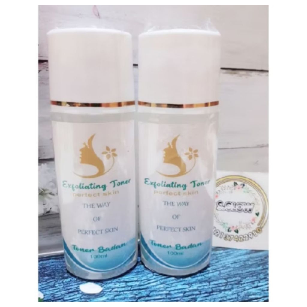 COD (TERMURAH) EXFOLIATING TONER PENGELUPASAN TONER KELUPAS TONER PEMUTIH BADAN