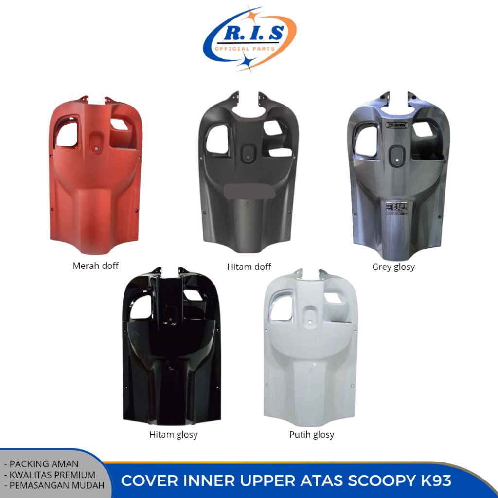 cover inner atas legshield kontak scoopy esp 2017 2019 k93 hitam grey putih merah doff hitam doff or