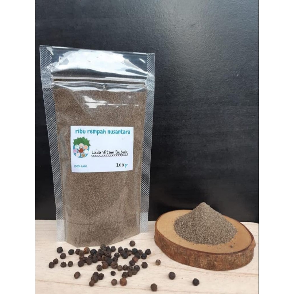 

14. rempah-rempah lada hitam bubuk halus siap saji