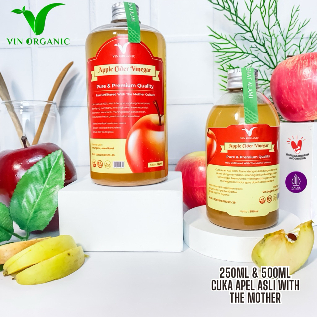 

VIN ORGANIC Apple Cider Vinegar With The Mother 250ml & 500ml