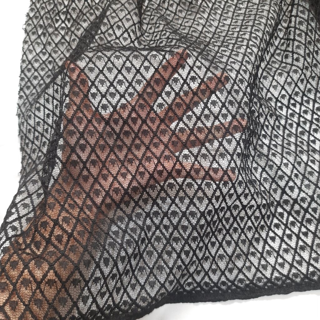 Kain Brokat Tile [0,5m] - kain brokat meteran - kain brokat premium - kain brokat Korea lembut halus