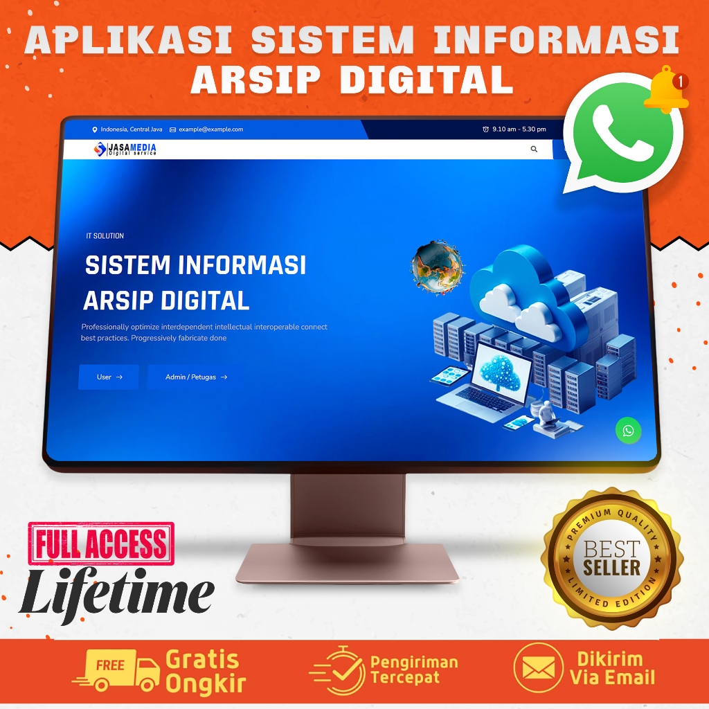 Aplikasi Sistem Arsip Digital dengan Fitur Whatsapp