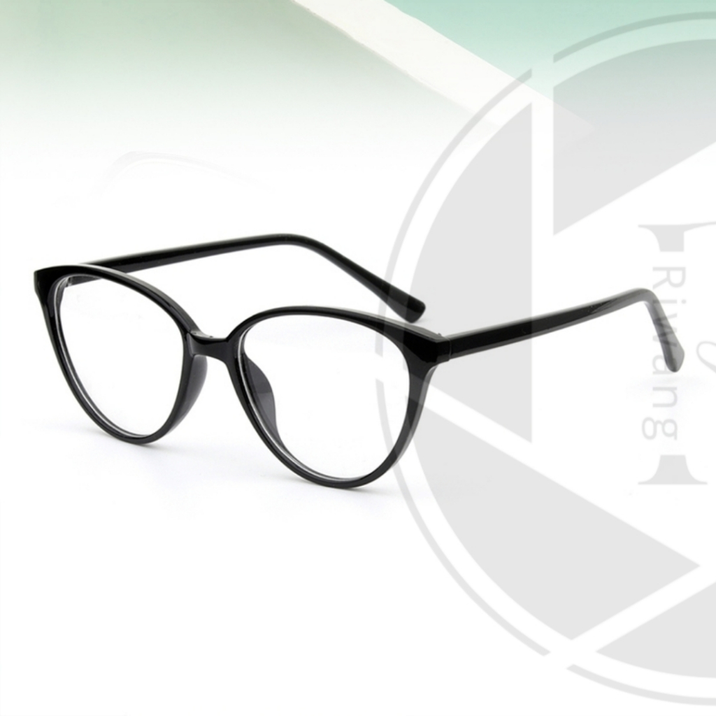 Frame Bonney Kacamata Cat Eye Lensa Photocromic Antiradiasi Minus Cylinder Blueray dan Bluecromic
