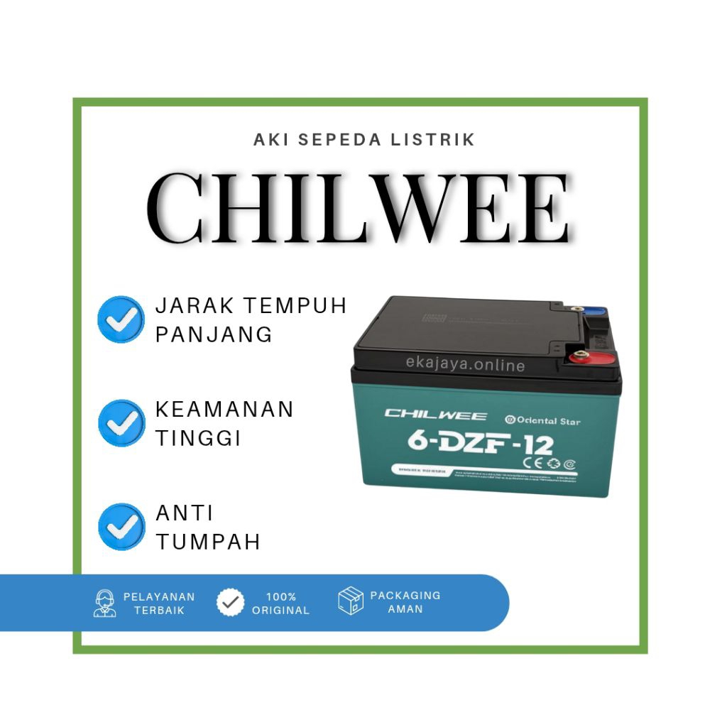BATERAI / AKI SEPEDA LISTRIK CHILWEE / GODA 12V