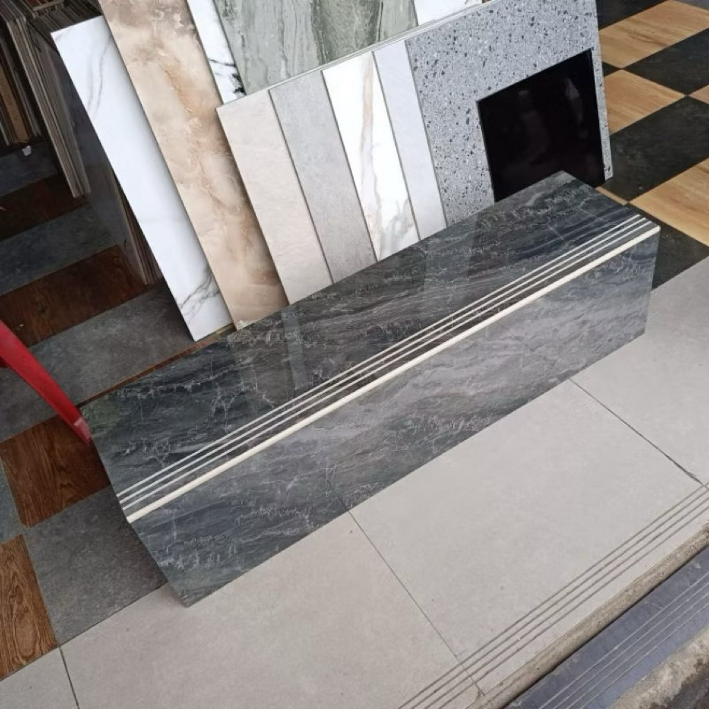 granit keramik tangga motif marmer 30x90 30x100 30x120 list plint custom ukuran keramik tangga